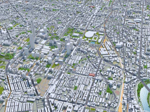 Taipei city Taiwan 60km 3D Model