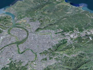 Taipei city Taiwan 60km 3D Model