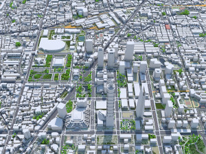 Taipei city Taiwan 60km 3D Model