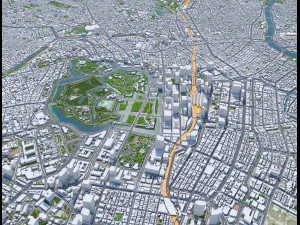 Tokyo city Japan 80km 3D Model in Buildings 451740 | 3DExport