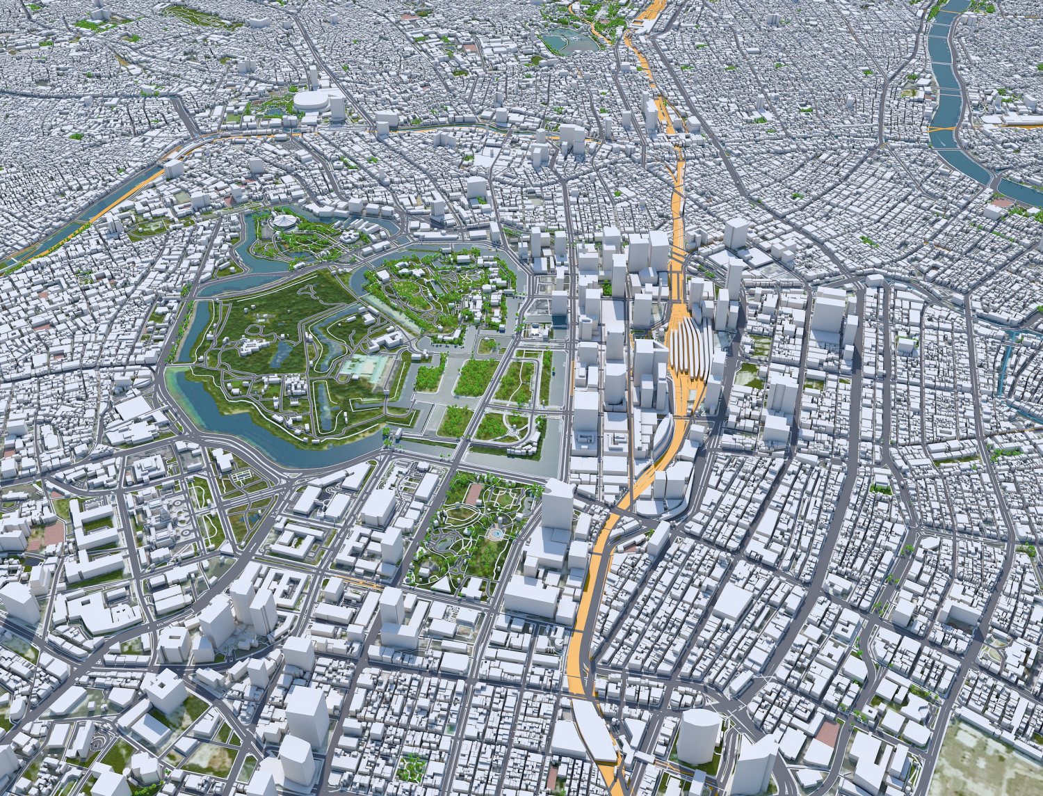 Tokyo City Japan 80km 3D Model In Binalar 3DExport