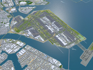 Tokyo city Japan 80km Modelo 3D