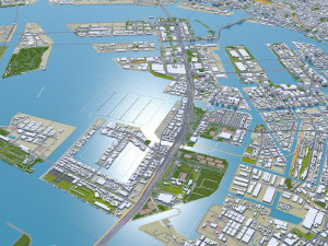 Tokyo city Japan 80km Modelo 3D