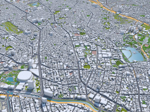 Tokyo city Japan 80km Modelo 3D