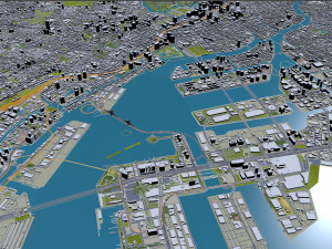 Tokyo city Japan 80km Modelo 3D