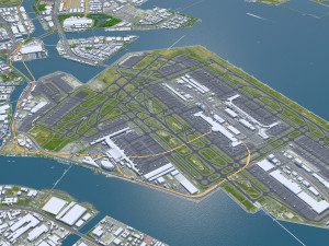 Tokyo city Japan 40km 3D Model