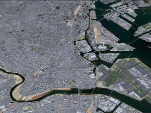 Tokyo city Japan 40km 3D Model