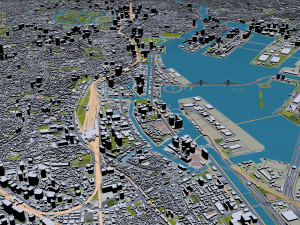 Tokyo city Japan 40km 3D Model