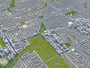 Toronto city Canada 75km 3D Model