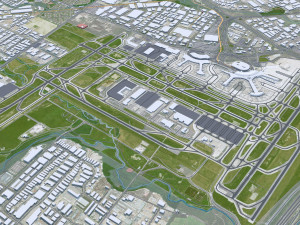 Toronto city Canada 75km 3D Model