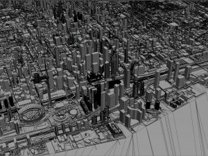 Toronto city Canada 75km 3D Model