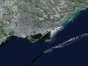 Toronto city Canada 75km 3D Model
