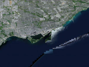 Toronto city Canada 75km 3D Model