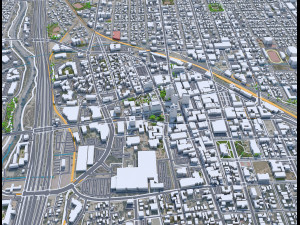 Tucson city Arizona USA 70km Modelo 3D