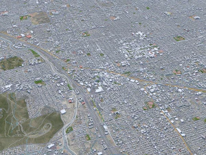 Tucson city Arizona USA 70km 3D Model