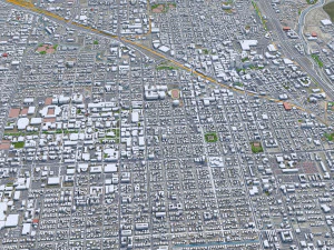 Tucson city Arizona USA 70km 3D Model