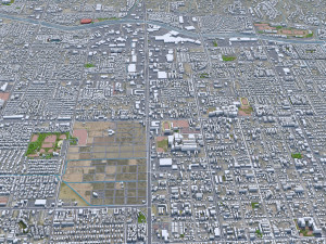 Tucson city Arizona USA 70km Modelo 3D