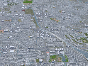 Tucson city Arizona USA 70km Modelo 3D