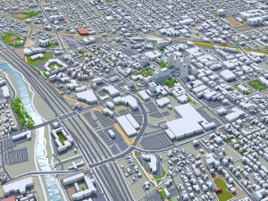 Tucson city Arizona USA 70km Modelo 3D