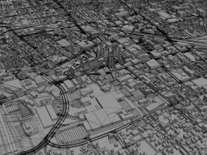 Tucson city Arizona USA 70km Modelo 3D