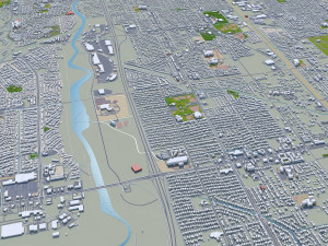 Tucson city Arizona USA 70km Modelo 3D