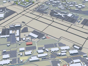 Tucson city Arizona USA 70km 3D Model