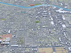 Tucson city Arizona USA 70km Modelo 3D