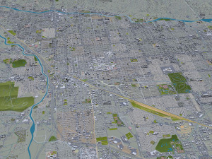 Tucson city Arizona USA 70km Modelo 3D