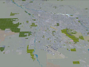 Tucson city Arizona USA 70km 3D Model