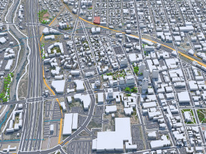 Tucson city Arizona USA 70km Modelo 3D