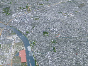 Tulsa city Oklahoma 60km Modelo 3D