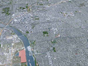 Tulsa city Oklahoma 60km 3D Model
