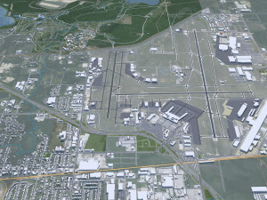 Tulsa city Oklahoma 60km Modelo 3D