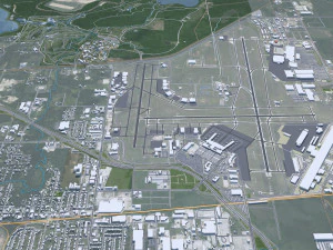Tulsa city Oklahoma 60km 3D Model