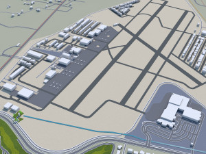 Tulsa city Oklahoma 60km Modelo 3D