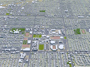 Tulsa city Oklahoma 60km 3D Model
