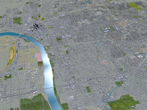 Tulsa city Oklahoma 60km Modelo 3D