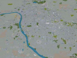 Tulsa city Oklahoma 60km Modelo 3D