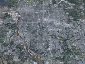 Tulsa city Oklahoma 60km Modelo 3D