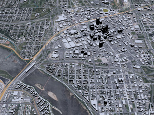 Tulsa city Oklahoma 60km Modelo 3D