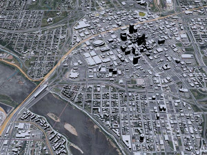 Tulsa city Oklahoma 60km 3D Model