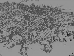 Vancouver city Canada 40km Modelo 3D
