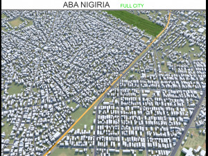 Aba city Nigiria 20km Model 3D