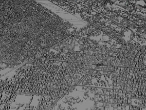 Aba city Nigiria 20km 3D Modell