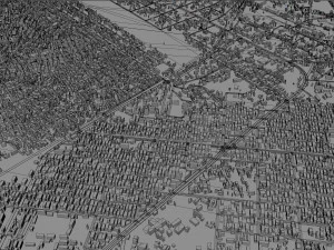 Aba city Nigiria 20km 3D Model