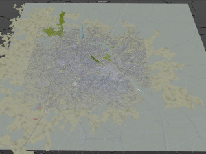 Aba city Nigiria 20km 3D Modell