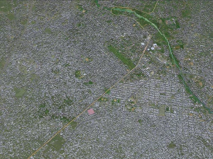 Aba city Nigiria 20km 3D Model