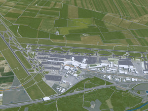 Vienna city Austria 50km 3D 모델