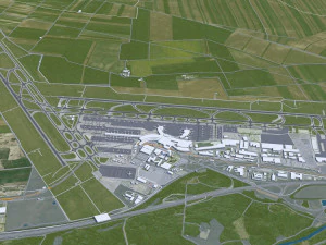Vienna city Austria 50km 3D Model