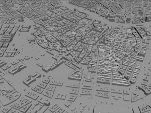 Vienna city Austria 50km 3D 모델